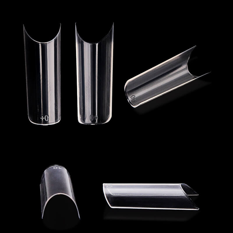 Professional Clear XL C Curve Nail Tip Box 550pc ** FREE Glue - CJ Supply