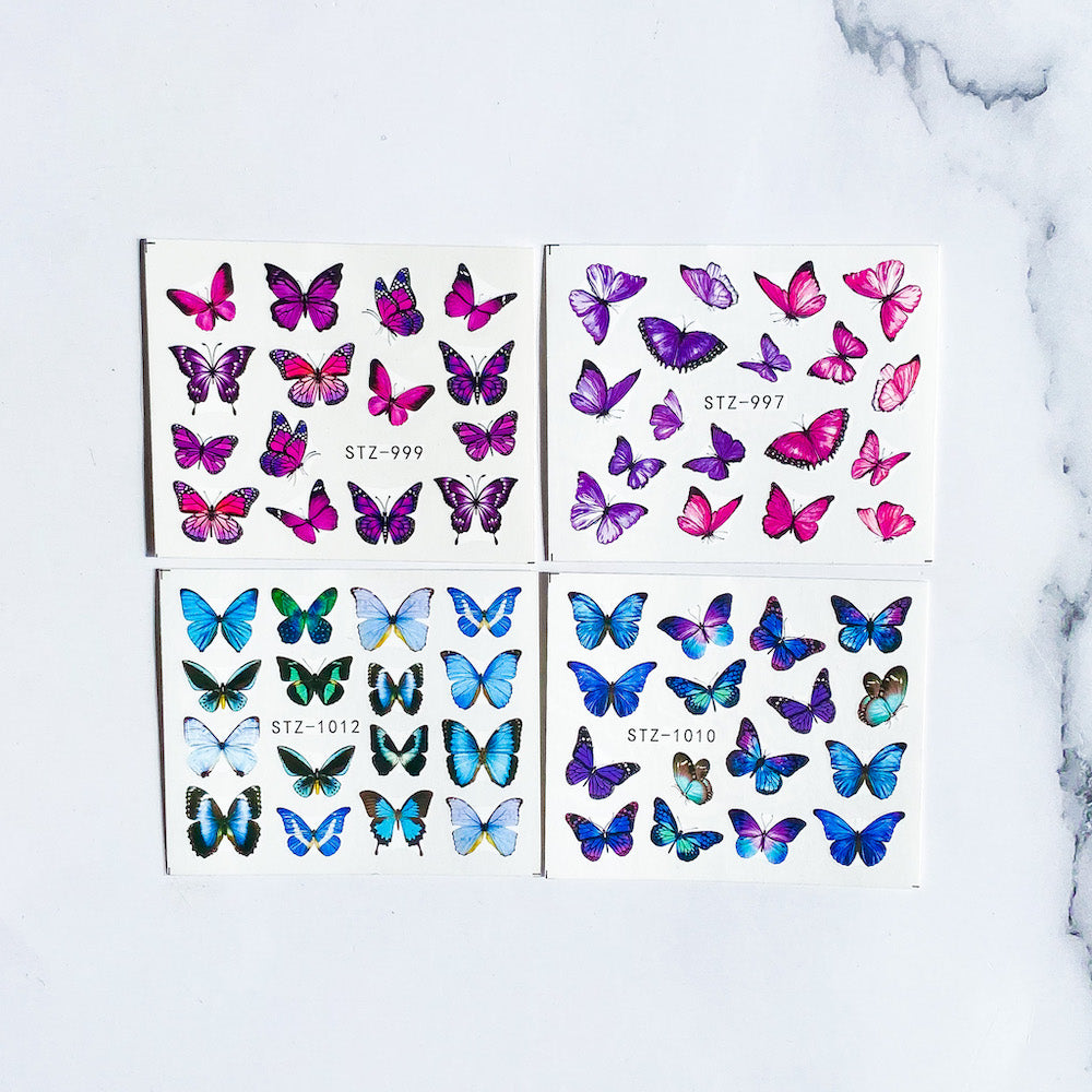 Nail Art / Decal / Butterfly / Foil 4pack - CJ Supply