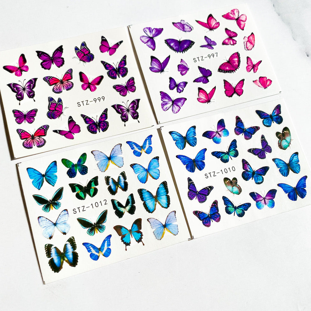 Nail Art / Decal / Butterfly / Foil 4pack - CJ Supply