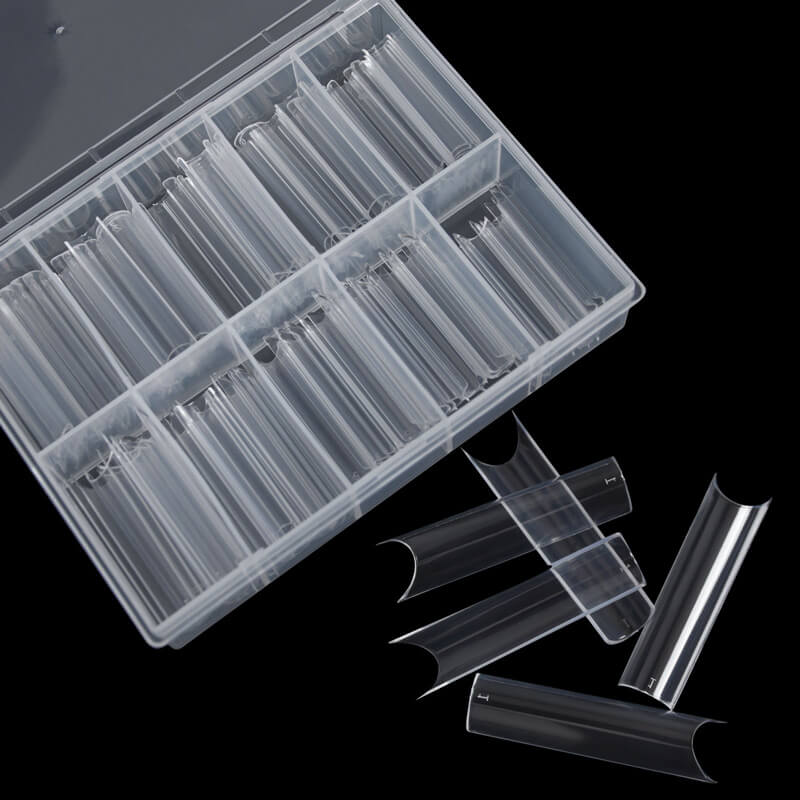 Professional Clear XL C Curve Nail Tip Box 100pc - CJ Supply