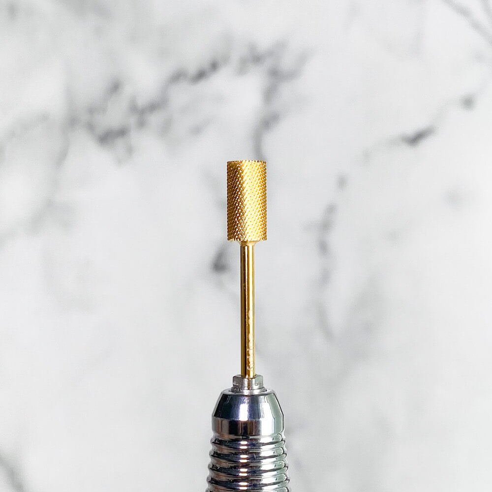 PANA USA Professional Crystal Top Gold Large Barrel Nail DrillBit 3X Coarse Grit PANA USA Professional Crystal Top Gold Large Barrel Nail DrillBit 3X Coarse Grit