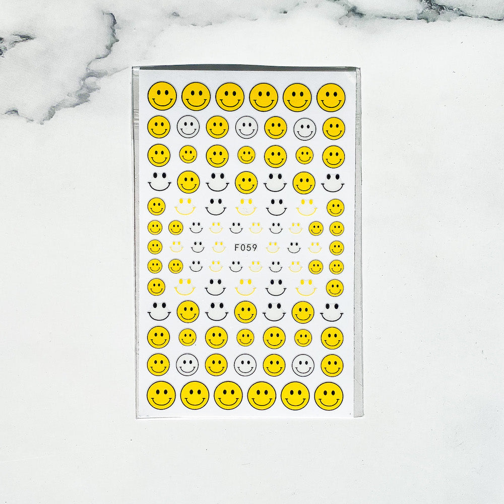 Nail Art / Sticker / Smiley Face / N1 - CJ Supply